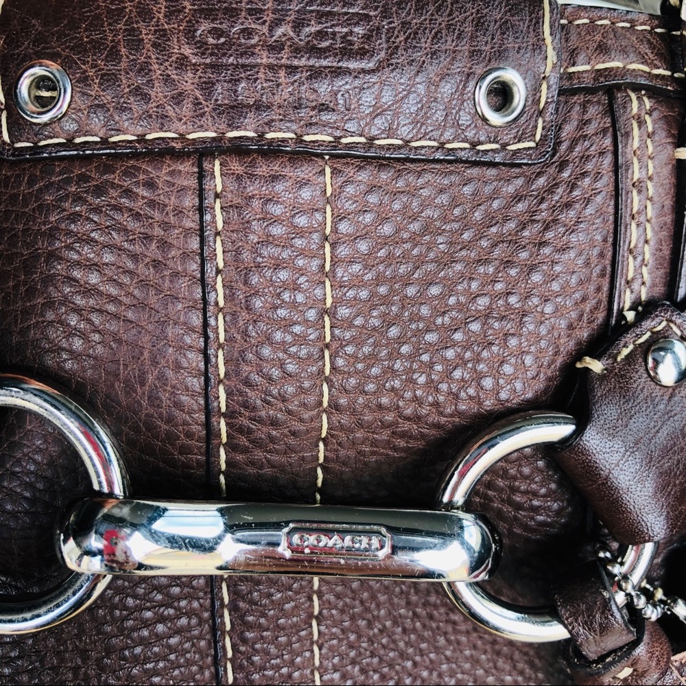 Coach Brown Leather Shoulder Bag - Picture 3 of 8